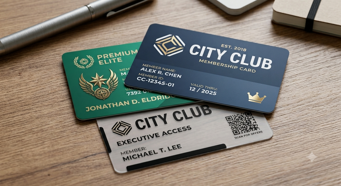 Membership Cards for Hotels, Clubs & Gyms