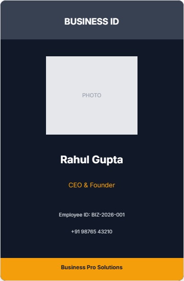 Business Pro ID Card Template
