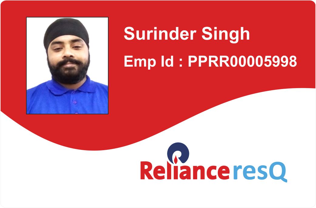 Reliance ResQ ID Template