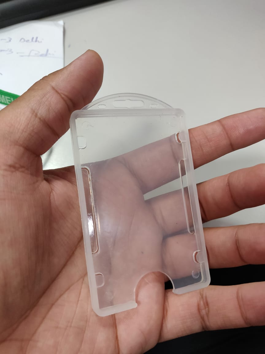 RFID Double-Side ID Card Holder — Front & Back Access