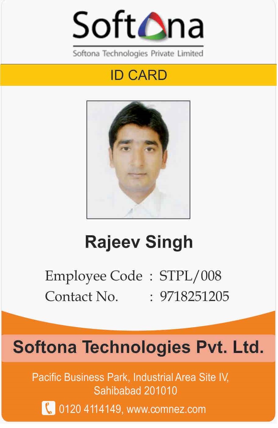 Softona Corporate ID Card Template