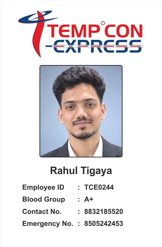 Tempcon Express ID Template
